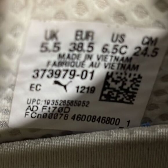 Puma RS-X3 Sonic The Hedgehog Yellow White Blue Kids Sneakers Sz 6.5C - Picture 11 of 12